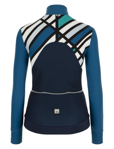 Santini Coral Raggio Women's Winter Cycling Jersey 1W216175CORALRAGG