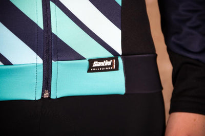 Santini Coral Raggio Women's Winter Cycling Jersey 1W216175CORALRAGG