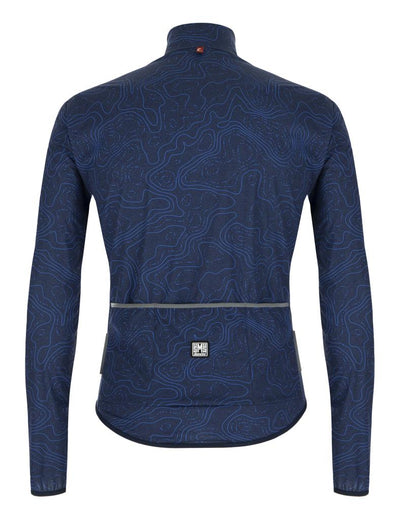 Santini EROICA NEBULA ARTE Men's Windbreaker Cycling Jacket ER33275NEBULARTE