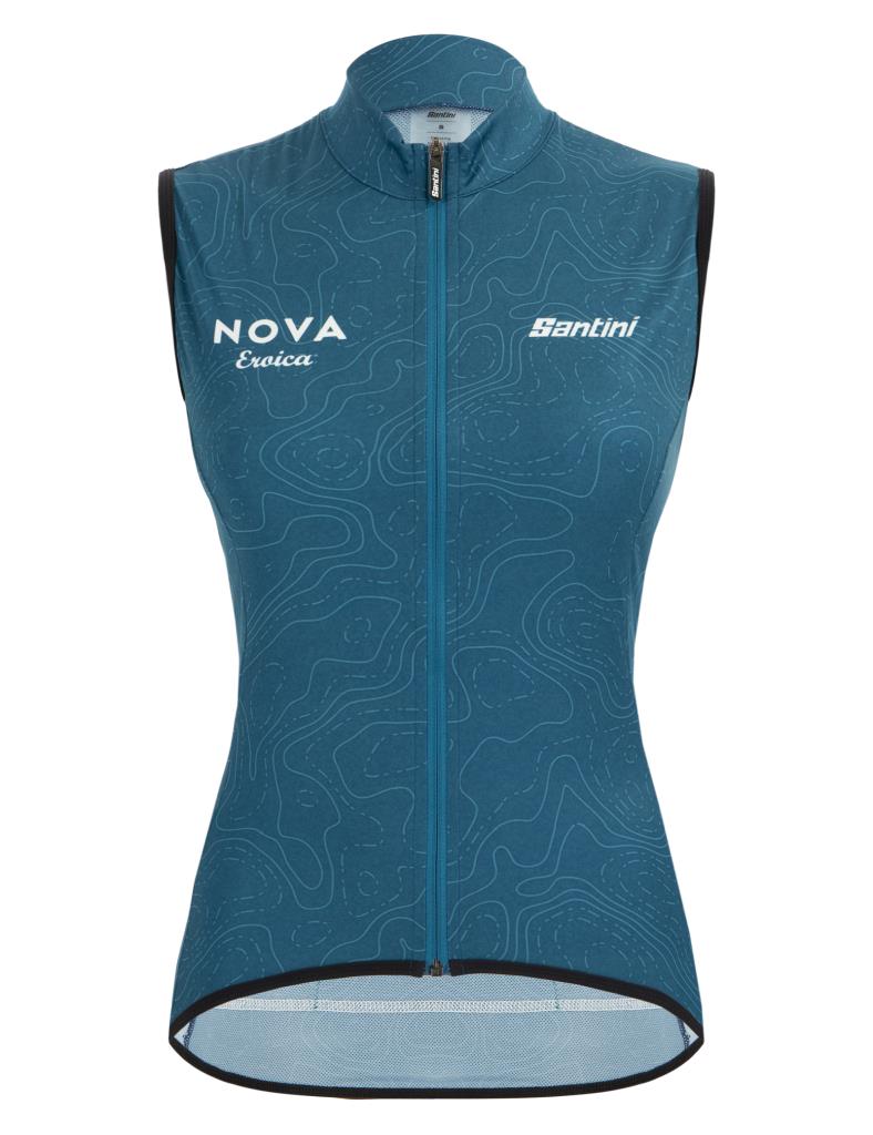 Santini EROICA NEBULA OPERA Women's Windbreaker Vest ER542L75NEBULOPER