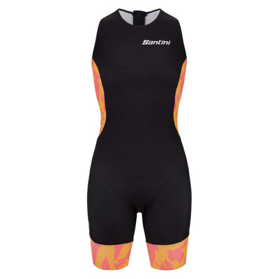 Santini FLOW Women's Sleeveless Trisuit Back Zipper 9C776GTRFLOW