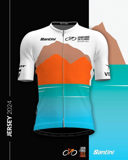 Santini GranFondo Siete Lagos Kısa Kollu Erkek Forma GF94875C7LAGO