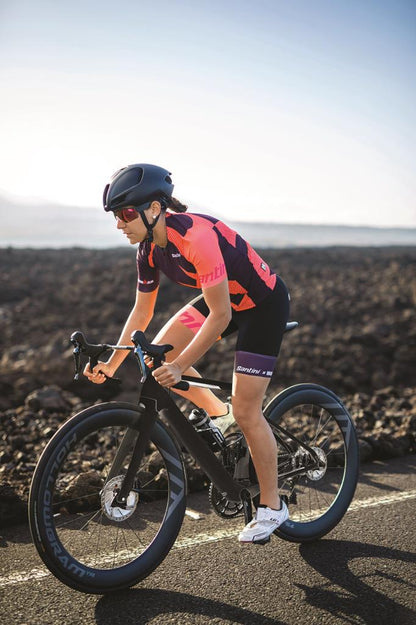 Santini Ironman Sleeved Tritop Kadın Triathlon Üst Forma 9I65SS00CUPIO Water