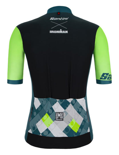Santini Ironman SS Jersey Men's Short Sleeve Jersey 9I94075RVIS Ironman VIS Design