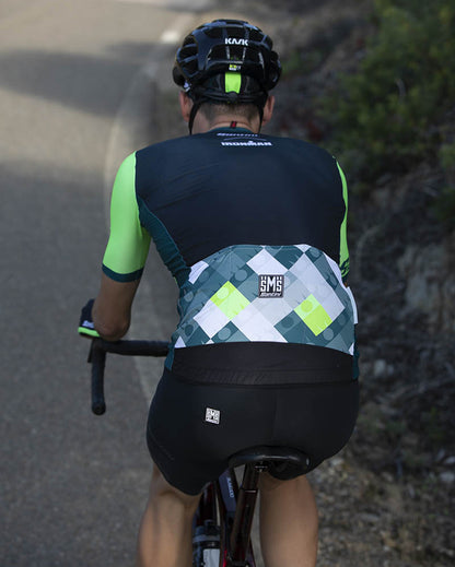 Santini Ironman SS Jersey Men's Short Sleeve Jersey 9I94075RVIS Ironman VIS Design