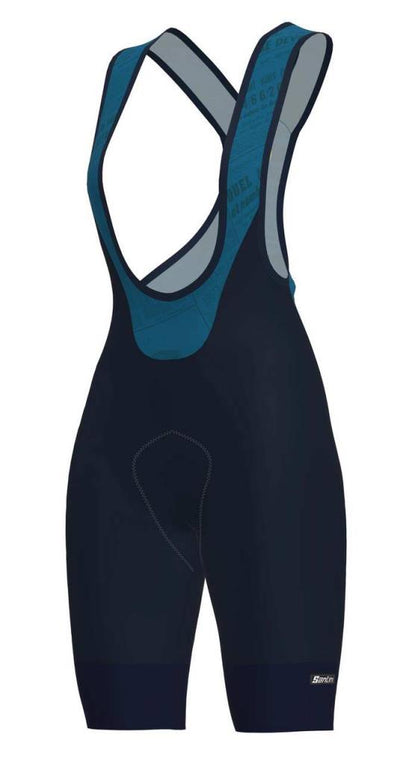 Santini Tour De France Coppi Alpe D'Huez Men's Cycling Tights with Suspenders RE1065GIL2EDT