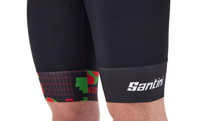 Santini Mont Blanc Courchevel Tour De France Cycling Tights with Suspenders RE1075FBBLNC3TDF