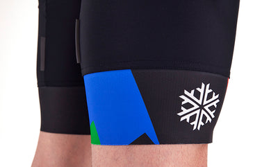 Santini Mont Blanc Courchevel Tour De France Cycling Tights with Suspenders RE1075FBBLNC3TDF