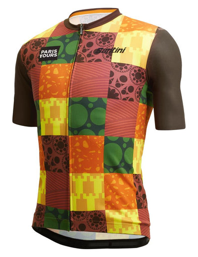 Santini Paris Tour Official Plus Size Cycling Jersey RE94075C22PTVIGN