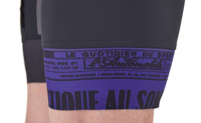 Велосипедные леггинсы унисекс Santini PUY DE DOME Tour De France Special Edition с подтяжками RE1075FBPDD3TDF