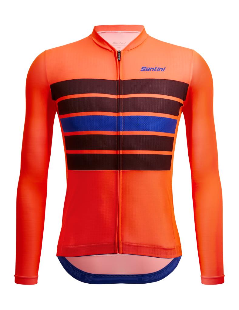 Santini SLEEK BENGAL Büyük Beden Erkek Uzun Kollu Yazlık Bisiklet Forması 3S215075ESLKBENG