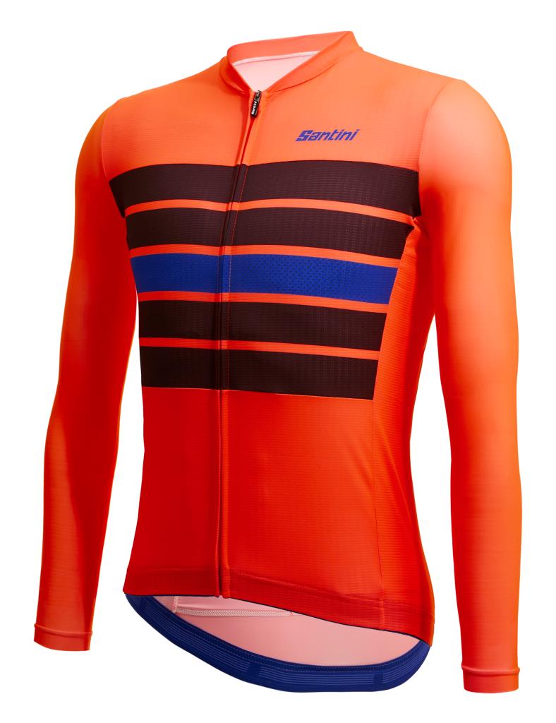 Santini SLEEK BENGAL Büyük Beden Erkek Uzun Kollu Yazlık Bisiklet Forması 3S215075ESLKBENG