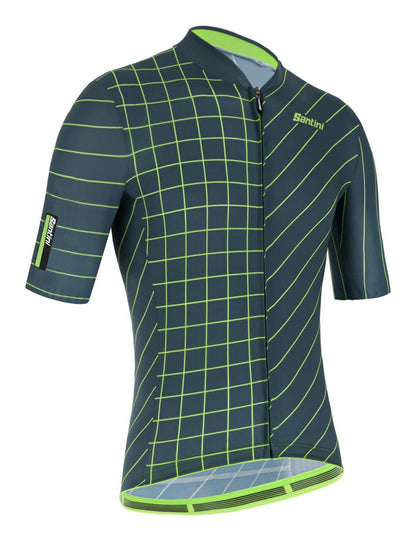 Santini Sleek Dynamo Men's Cycling Jersey 1S94475ESLKDINA