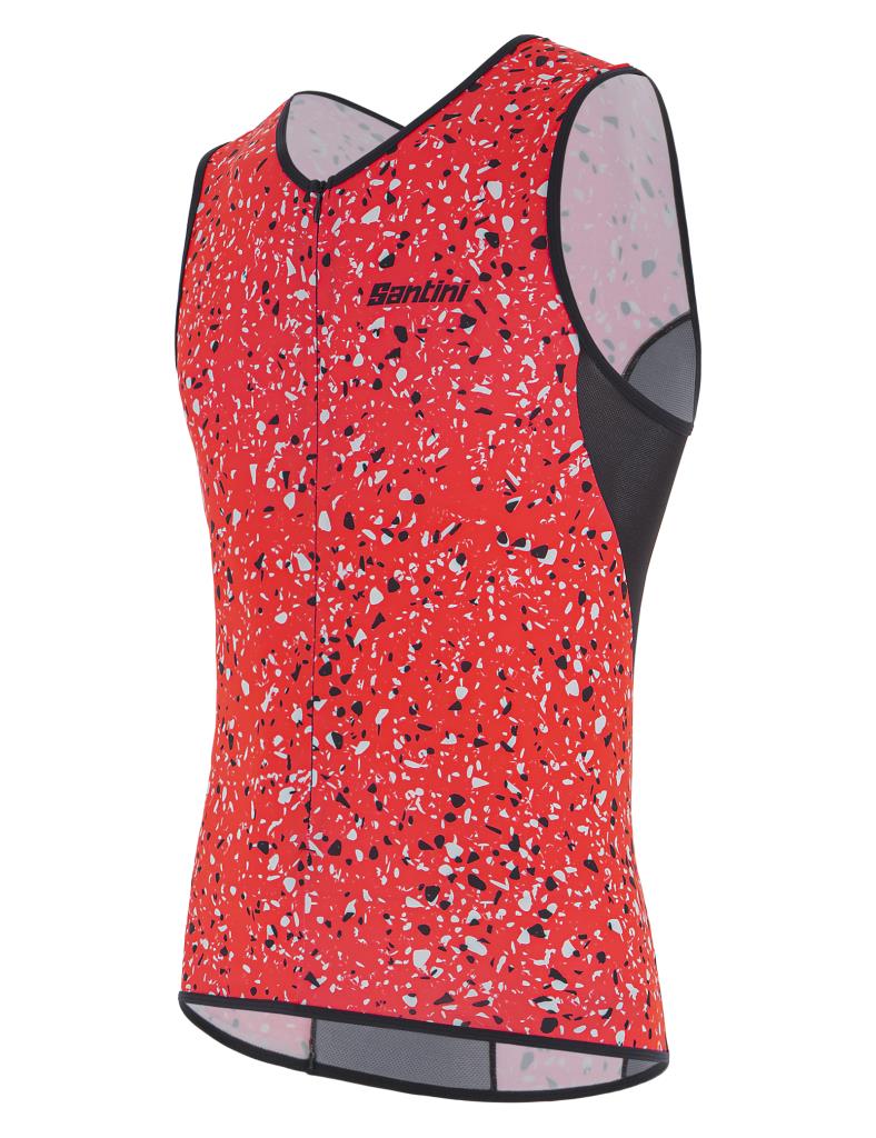 Santini Sleek Pietra Tri Top Sleveless Erkek Triathlon Üst 1T6300SLEEKPIET