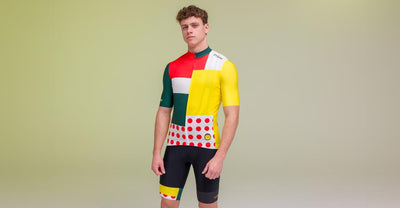 Santini Tour De France Iconic Seri COMBO Erkek Bisiklet Forması MJ94075CCOMBO