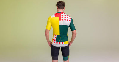 Santini Tour De France Iconic Seri COMBO Erkek Bisiklet Forması MJ94075CCOMBO