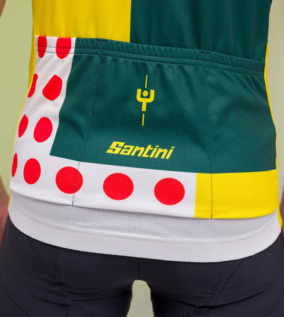 Santini Tour De France Iconic Seri COMBO Erkek Bisiklet Forması MJ94075CCOMBO