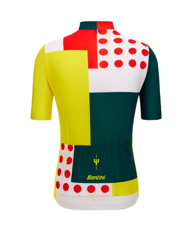 Santini Tour De France Iconic Seri COMBO Erkek Bisiklet Forması MJ94075CCOMBO