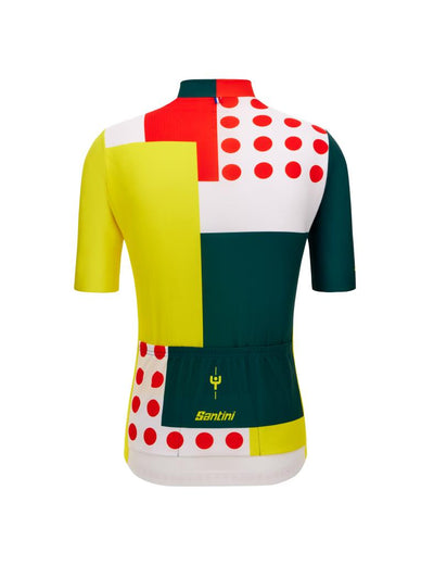 Santini Tour De France Iconic Seri COMBO Erkek Bisiklet Forması MJ94075CCOMBO