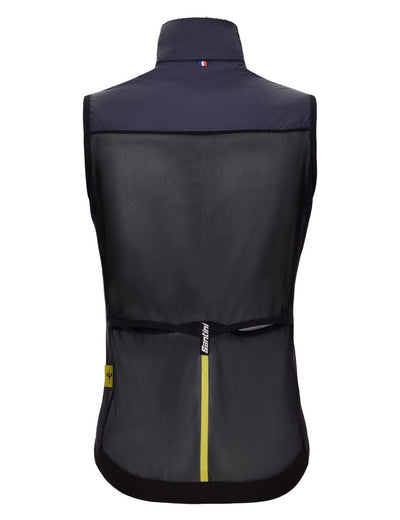 Santini Tour De France Maillot Jaune Özel Seri Erkek Rüzgarlık Yelek MJ54575REDUX