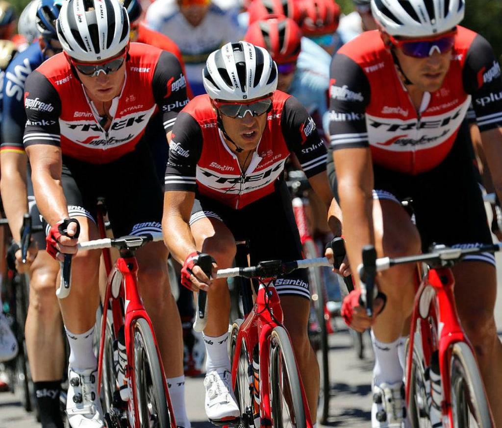 Santini Trek Segafredo Pro Team Jersey Tour De France Erkek Forma RE94475C19TS
