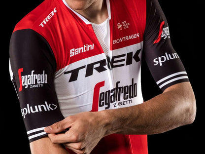 Santini Trek Segafredo Pro Team Jersey Tour De France Erkek Forma RE94475C19TS