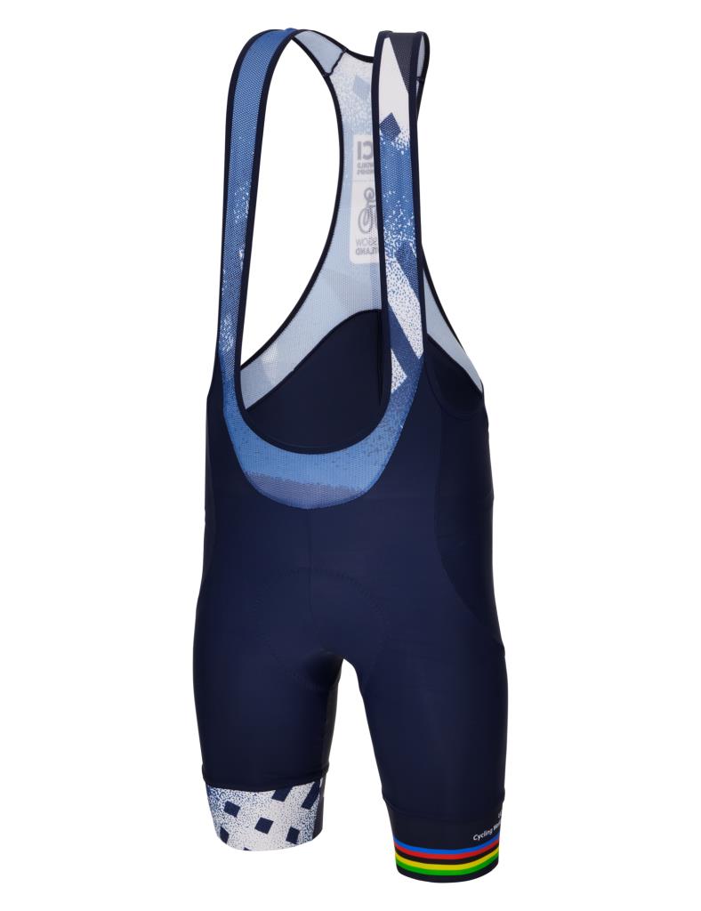 Santini UCI Cycling World Championship Askılı Bisiklet Taytı RE1075GITCITY3WCG Blu Nautica