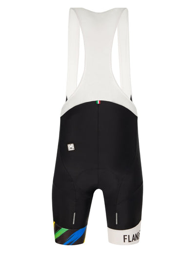 Santini UCI FLANDERS 2021 Özel Seri Erkek Askılı Bisiklet Taytı EC1075GITSPLA