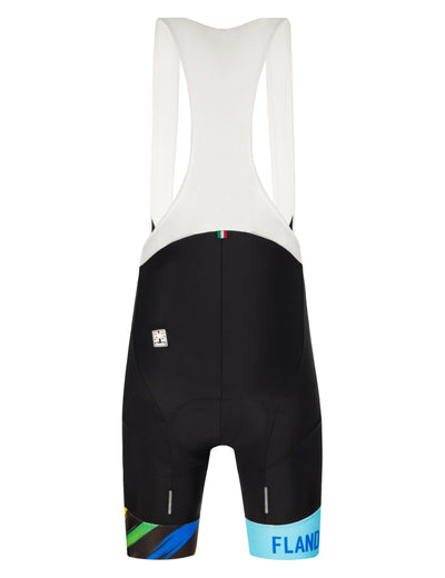 Santini UCI FLANDERS 2021 Özel Seri Kadın Askılı Bisiklet Taytı EC1065GILSPLA