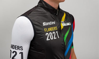 Santini UCI FLANDERS 2021 Unisex Rüzgarlık Yelek EC54575SPLA