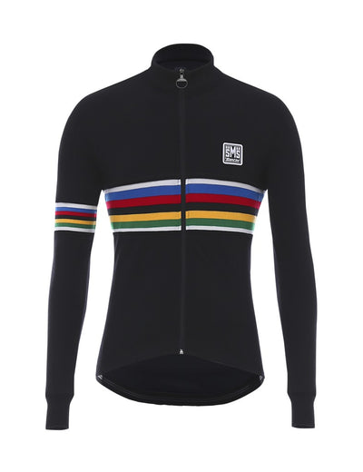 Santini UCI WOOL Büyük Beden Erkek Kışlık Bisiklet Forması RE215075ICONUCI