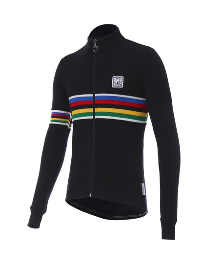 Santini UCI WOOL Büyük Beden Erkek Kışlık Bisiklet Forması RE215075ICONUCI