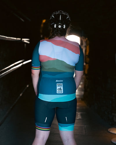Велосипедная майка унисекс Santini UCI World Championship CloudScape, специальная серия RE94075CCLOUD3WCG