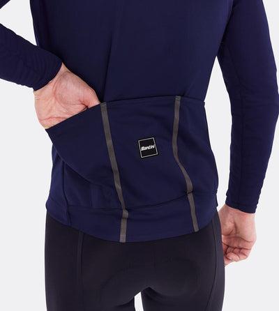 Santini VEGA+ Polartec Çok Büyük Beden Erkek Bisiklet Ceketi 5W50775VEGA