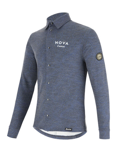 Santini VIA Nova Eroica Gravel Plus Size Wool Shirt ER494WLGRAVLVIA 