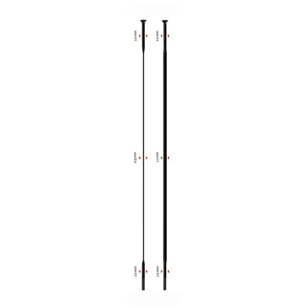 Sapim CX Ray SP Jant Teli Straight Pull Düz Başlı 298mm Siyah