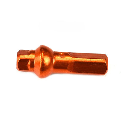 Sapim Polyax Alu Square Double Secure Lock Jant Teli Başlığı Turuncu 16mm