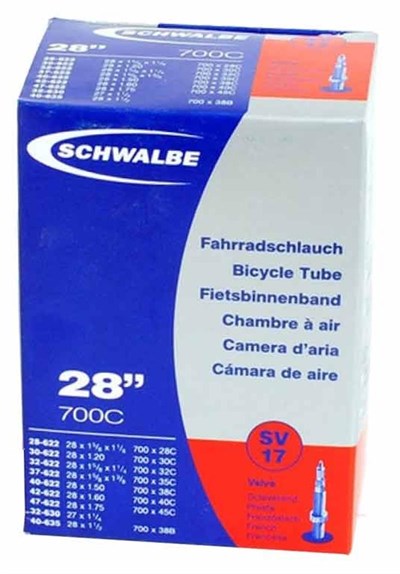 Schwalbe Thin Valve Inner Tube 700x28/45c Sv17 40Mm 403757