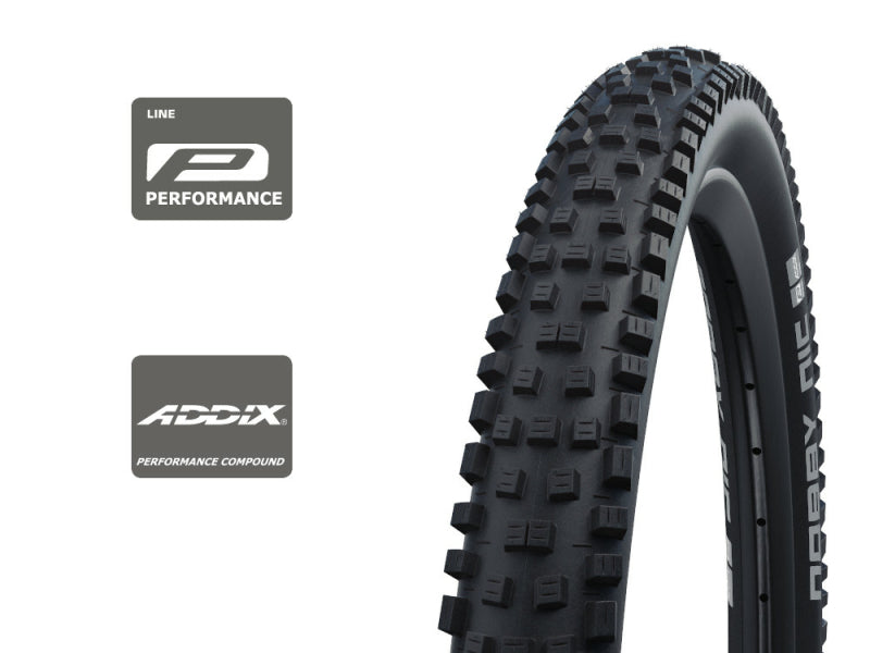 Schwalbe Nobby Nic Performance 27.5X2.25 Bicycle Tire Tubeless Ready TwinSkin