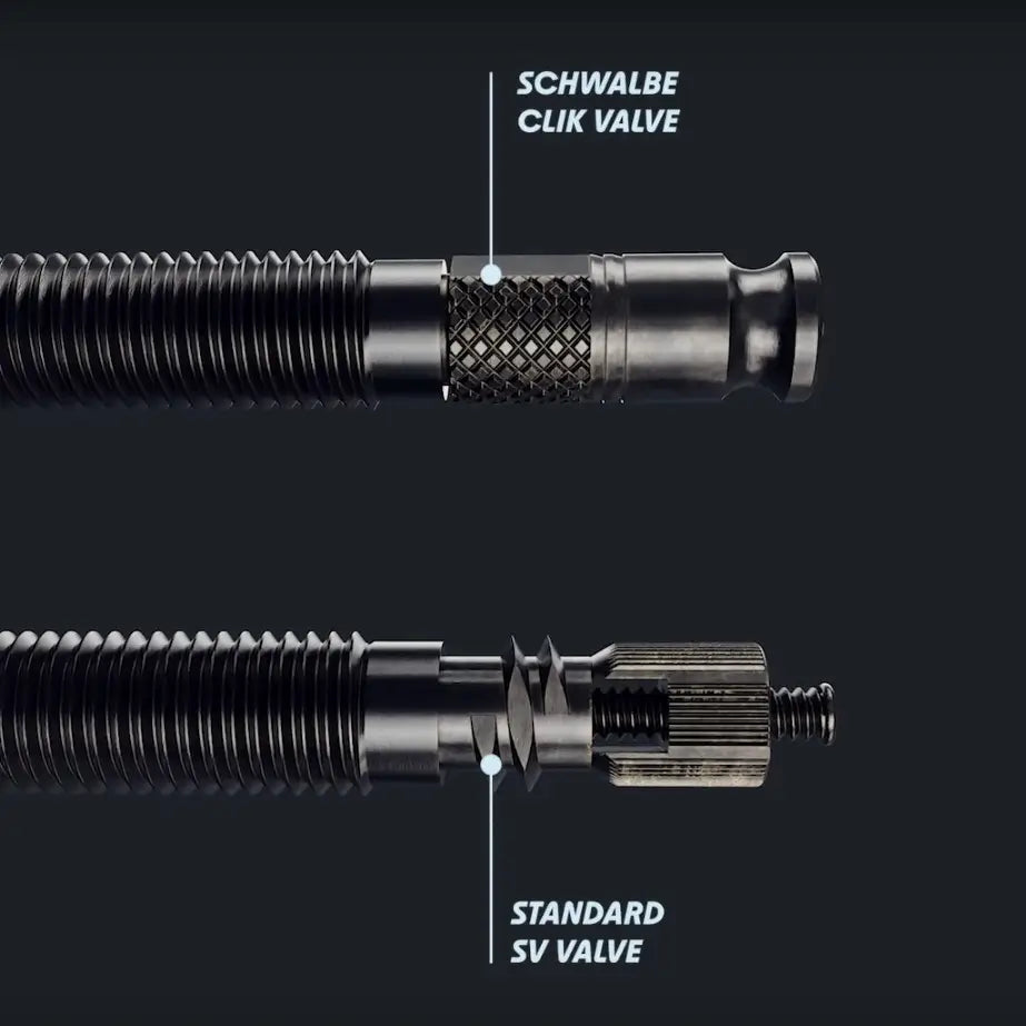 Schwalbe SCV Clik Valve Yeni Sistem Tubeless Sibop Seti 40mm Siyah