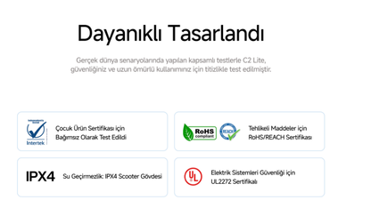 Segway Ninebot C2 LITE Elektrikli Çocuk Scooter