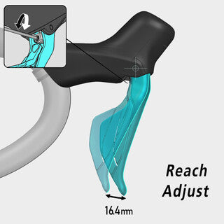 Shimano 105 ST-R7170/BR-R7170 Hydraulic Brake Di2 Left Shift Brake Lever Set 2x12s FW 