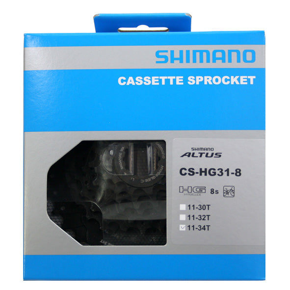 Shimano Altus 8 Speed ​​11-34T Велосипедная задняя кассета Рубль CS-HG31