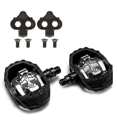 Shimano Bike Spd Pedal PD-M424 Silver/Black SM-SH51 With Lock