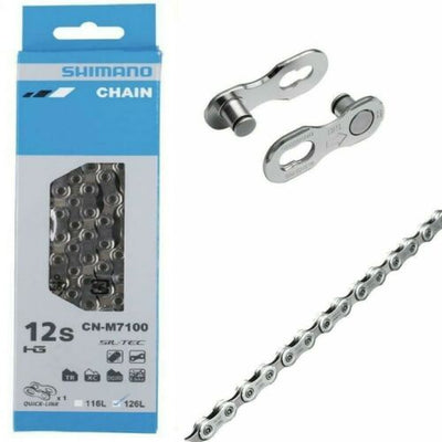 Shimano CN-M7100 12 Speed ​​Compatible Bicycle Chain Quick Link 126 Links