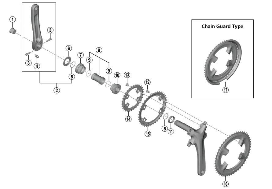 Shimano Deore FC-M617 Aynakol Civatası Y1GS00030