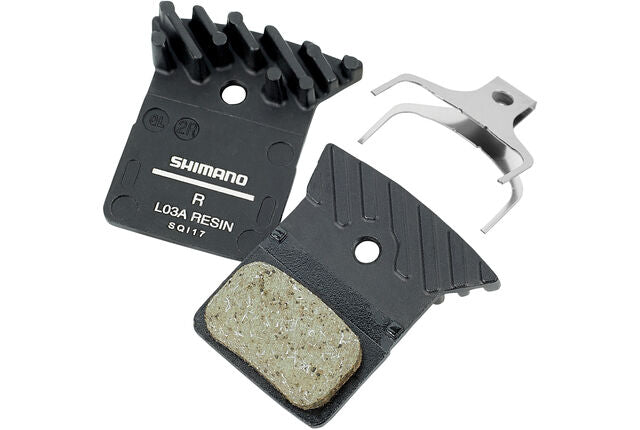 Shimano Disc Brake Pad Resin L03A (1 Pair Including Spring/Pin)