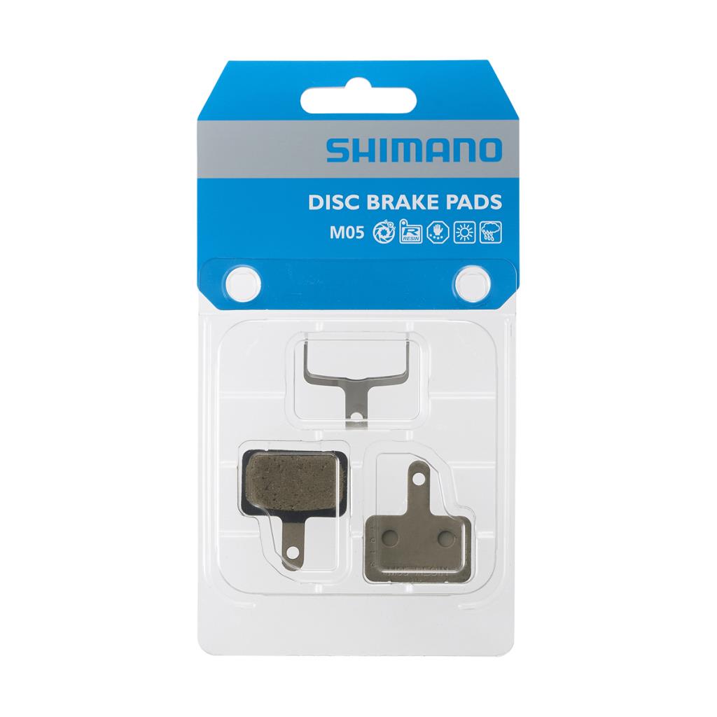 Shimano Disc Brake Pads Resin M05 (1 Pair Including Spring/Pin)