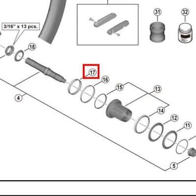 Shimano Dura-Ace WH-R9270-C50-TU-R Kaset Lastiği Y0ML07000