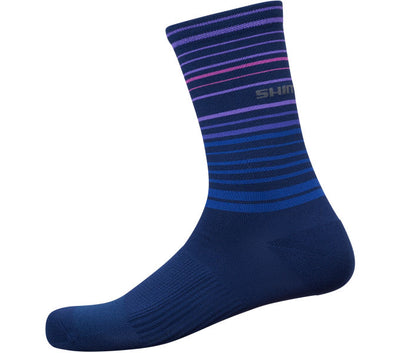 Shimano Original Navy Long Cycling Socks ECWSCBSSS14UN16 